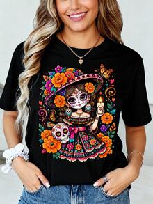 Women T-Shirts - Black - View 9