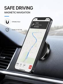 3PCS/2PCS/1pc Multifunctional Magnetic Phone Holder, No Drilling Required, Strong Magnetic Force, Storage & Fixing Functions, Desk Phone Stand For Offices Kitchens Bedrooms Bathrooms, Home Office, Daily Use, Holiday Gift - Mini Version - View 3