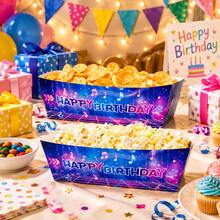 K-Pop Party Decorations, Disposable Paper Food Trays Popcorn Snack Boats For K-Pop Music Theme Birthday Supplies - Style 2 - View 2