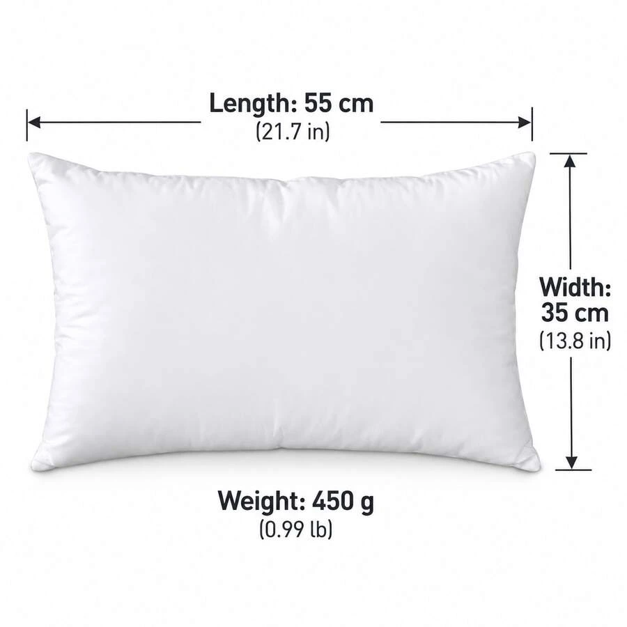 Pillow Insert, Soft And Fluffy Decorative Cushion Core, Premium White Polyester Fiber Filled Pillow Core, Square Sofa, Bed, Couch And Home Decor Pillow Insert - White - View 1