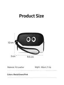 1pc Cute Cartoon Mini Coin Purse, Ins Niche‑Design Women Small Storage Pouch, Portable Wallet For Coins & Cards - Multicolor - View 6
