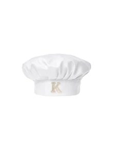 1pc Customized A-Z Letter Women's Chef Hat, Adjustable Elastic Back Cooking Cap, White Kitchen Baking Hat, Suitable For Restaurant, Home, Party - White - View 8
