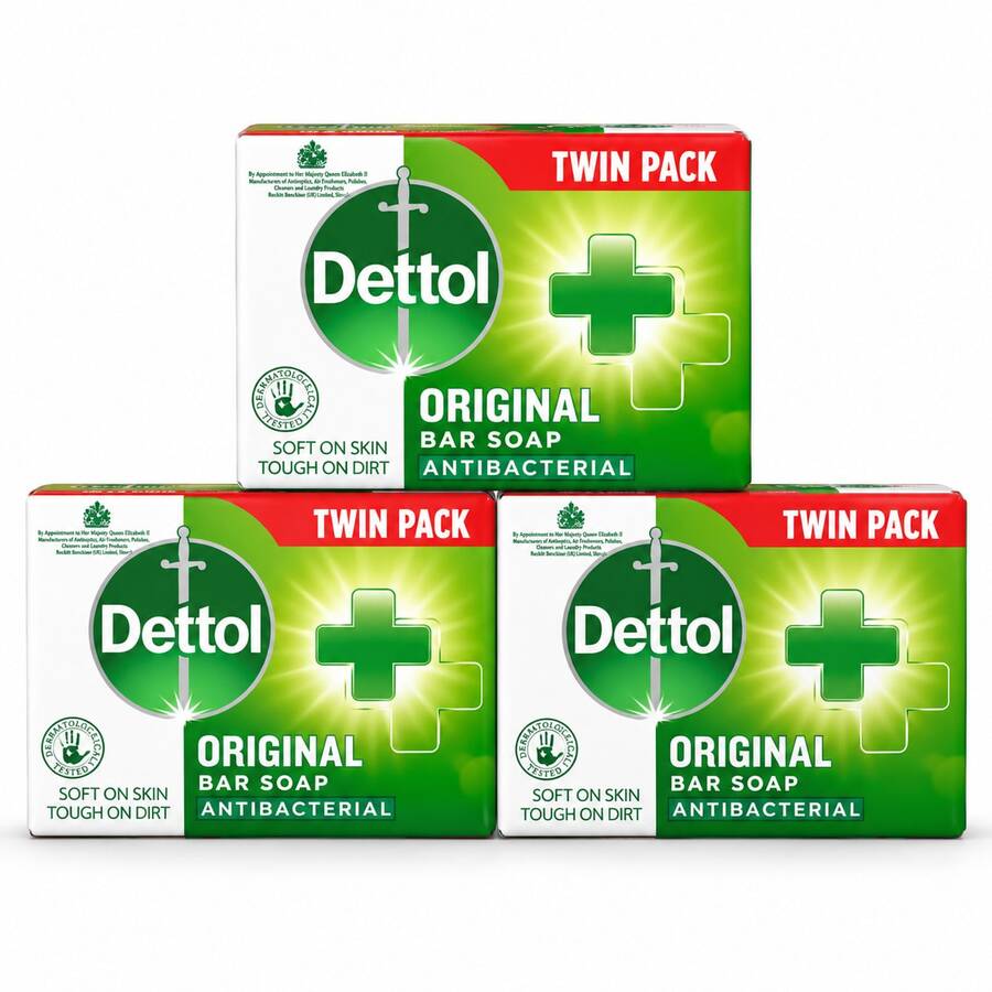 Dettol Original Bar Soap | 3 X Twin Pack - Aloe - View 1