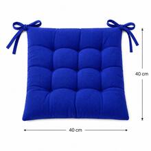 4-6 Pcs Premium Square Seat Cushion – Versatile Floor & Chair Pad For Dining, Office, And Lounge Seating Comfort - Blue - View 9