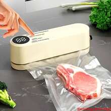 Compact USB Charging Vacuum Sealing Machine Set With Digital Display Screen, Fast Sealing, Suitable For Food Preservation, Snacks, Meat, Fruits, Vegetables, Space Saving Design, Food Vacuum Sealing Machine, (Excluding Sealing Bag) - Multicolor - View 14
