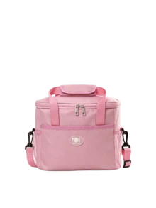 Pink Insulated Thermal Heat & Cold Retention Thermal Cooler Thermal Lining Long‑Time Temperature Lock Secure Zipper Closure Scratch‑Resistant Tear‑Proof Soft Carry‑Handle Portable Lunch Bag For Office Work School Daily Commute Picnic Women Gift - Pink - View 11