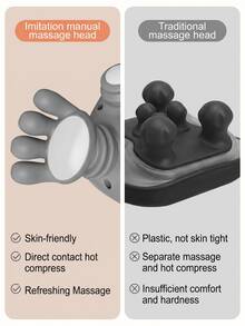 LEVIATECH Neck Massager, Shoulder And Neck Massager With Heat, Electric Massage Machine, Deep Kneading For Pain Relief, 3 Modes Rechargeable, Massage Tools, For Home Office - Multicolor - View 8