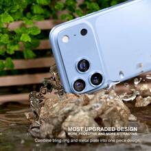 CASECOPS 1片相機鏡頭螢幕保護貼，適用於 iPhone 18 Pro Max/18 Pro/17 Pro Max/17 Pro，8色，不易碎，強吸附，適合手機殼使用，金屬強化玻璃後置相機螢幕保護貼 - 淺藍色 - 查看 4