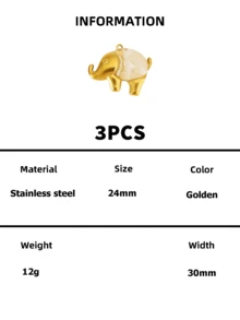 3PCS 18KStainless Steel Resin Inlay Pendant For DIY Handmade Jewelry Making Necklace Bracelet Accessories, Hypoallergenic Non‑Fading Waterproof Charms - Multi-element - View 9