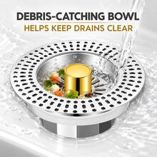 Universal Stainless Steel Sink Filter, Anti-Block Drain Strainer For Kitchen Sink Food Residue Catching - Multi-color - View 9