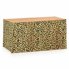 1pc/2pcs Leopard Print Foil Tassel Table Skirt 29.5*108 Inches Leopard Animal Print Table Edge Decoration Skirt Suitable For Rectangular Round Table Birthday Table Decoration Party Decoration - View 7