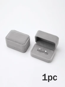 1pc Minimalist Solid Color Ring Box, Simple Ring Storage Jewelry Display Box, Wedding Proposal Engagement Gift, Travel Room Decor, Back To School Storage Container - Multicolor - View 11