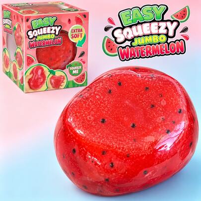 Squishy - Handmade Watermelon Slushy, Press One Dent With Sand-Like Sound, Super Soft And Squeezable With Crisp Sound, ASMR Sound-Controlled Toy, Suitable For Teens And Adults To Relieve Stress - Birthday Gift - Holiday Gift - Party Gift, Christmas Gift - Halloween Gift