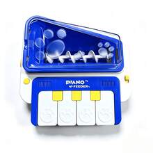 1pc Piano-Shaped Pet Treat Dispenser Toy, Press-Key Interactive Snack Dispensing Enrichment Puzzle Toy, For Indoor Cats & Dogs - Multicolor - View 9