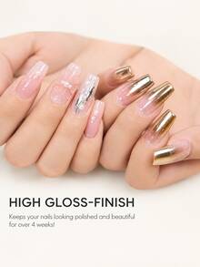 LIMEGIRL 2-Color Nail Powder Set, Mirror Metallic Nail Art Pigment With Applicator, Suitable For Gel Nail DIY Nail Art Design - Multicolor - View 7