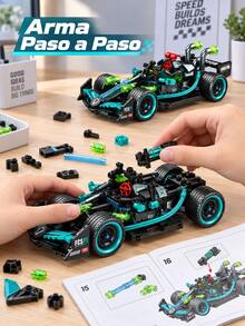 Kids Block Cars & Race Cars - Mint Blue - View 5