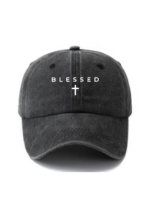 1pc Unisex Letter Print Vintage Distressed Washed Baseball Cap Trucker Hat Dad Hat, Suitable For Outdoor Use, Travel, Hiking, Beach, Vacation - A - View 5