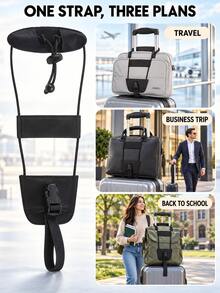 Fashionable Travel Luggage Strap - Adjustable Elastic Luggage Fixing Strap, Travel Essential, Portable And Lightweight, Sturdy And Durable, Stylish And Beautiful, Suitable For Home, Outdoor And Daily Use, Perfect For Summer And Holiday Travel - Multicolor - View 2
