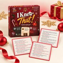 Fun Trivia Card Game, Christmas Themed Packaging, Multi-Category Knowledge Challenge And Interactive Q&A Board Game, Suitable For Family Gatherings, Friends Parties, Game Nights And Holiday Gifts - Multicolor - View 6