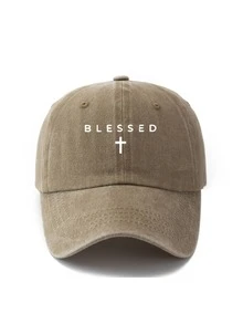 1pc Unisex Letter Print Vintage Distressed Washed Baseball Cap Trucker Hat Dad Hat, Suitable For Outdoor Use, Travel, Hiking, Beach, Vacation - A - View 7