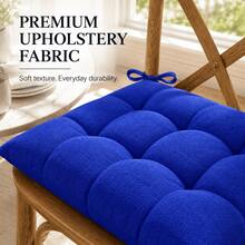 4-6 Pcs Premium Square Seat Cushion – Versatile Floor & Chair Pad For Dining, Office, And Lounge Seating Comfort - Blue - View 7