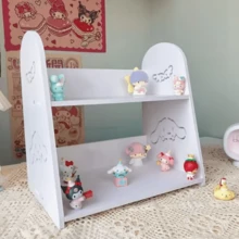 Hasbro 1pc Sanrio Hello Kitty Kawaii Storage Rack, Cinnamoroll Exquisite And Beautiful Storage Rack For Girls, Suitable For Decorating Girls' Room, Desktop Storage Rack, Student Ins Style Double Layer Shelf, Girly Desk Organizer - One Size - View 10