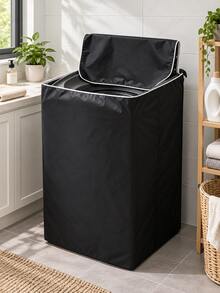 1pc Top-Loading Washing Machine Cover, Waterproof Outdoor Washing Machine Cover, Suitable For Top-Loading Dryer, UV-Resistant Oxford Fabric Protective Cover With Zipper Flap, Dust-Proof Appliance Cover, Essential For Balcony, Rental Apartment, - Multiple Styles and Colors - View 2