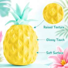 Macaron Pineapple Squeeze Toy, Jelly Soft Slow Rebound Stress Ball, Squishy Anxiety Relief Finger Toy, Creative Decompression Toy For Teens, Classroom Office Relaxation Toy, Fun Party Favor - Multicolor - View 4