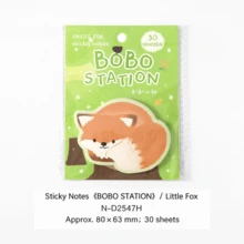 Irregular Shaped Sticky Notes BOBO Station Animal Pattern Planner Decoration DIY Material Writing Paper, Suitable For Notebooks, Diaries, Planners, Back To School Season, School Opening Season - one-size - View 14