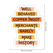1 Buah Stiker Decal Slogan Sejarah Vintage, Stiker Vinyl Kutipan Meme Kuno untuk Kindle Laptop, Stiker Laptop Tahan Air untuk Botol Minum, Jurnal, Tas Perjalanan, Hadiah Unik untuk Guru Sejarah, Siswa, dan Teman - MultiWarna - View 2