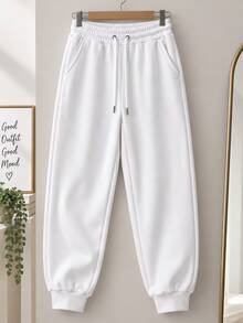 Women Pants - White - View 1