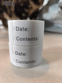 125/250/375pcs 125pcs/Roll Food Storage Labels, Suitable For Refrigerator, Jam Jars And Food Storage Containers, Can Be Used For Labeling Name, Category, Pricing And Sequence Number - Multicolor - View 12