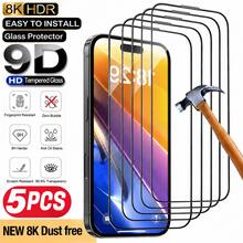 CASECOPS 5片裝超高清強化玻璃全螢幕保護貼，適用於 iPhone 18 Pro Max/18 Pro/17 Pro Max/17 Pro/17/17 E/16 Pro Max/16 Pro/16/16E/16/15 Pro Max/14 Pro/13 Pro 系列，強韌強化玻璃材質，觸控靈敏超薄設計，精準貼合超薄保護膜，防指紋、高清晰度、觸控靈敏、長效保護 - 5pcs - 查看 6