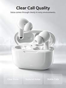 True Wireless Earbuds - Compatible With Apple And Android Devices, Built-In Microphone, Sweat-Resistant, Up To 24 Hours Playtime - White, Earphones > Wireless, True Wireless Earbuds, Earphones - View 1