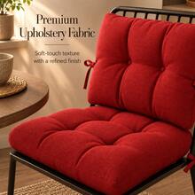 1 Pc-2pcs Premium Versatile Seat Cushion – Multipurpose Pad For Dining Chairs, Floor Seating, And Armchairs - Red - View 6