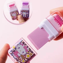 Hasbro 1 buah Penghapus Gulir Sanrio Hello Kitty, Penghapus Bersih untuk Koreksi dan Pembersihan, Penghapus Lembut dan Lucu, Penghapus Alat Tulis yang Menggemaskan - MultiWarna - View 8