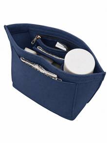 XD Le Tote Bag Organizer - Multi-Pocket Felt Tote Bag Organizer (With Zipper And Cup Holder), Travel Essential, Suitable For Thanksgiving/Valentine's Day Gift - Multicolor - View 5