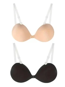 2/1-Piece Set Push-Up, Non-Slip, Anti-Sag Bra , Women's Lingerie & Accessories | Medium-Thick Padding (3cm) - Multicolor - View 10