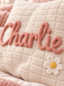 Custom Name Pillow, DIY Name Comfort Cushion, Bedroom Sofa Pillowcase, Pet Pillow Gift, Pillow Insert Not Included - Multicolor - View 7