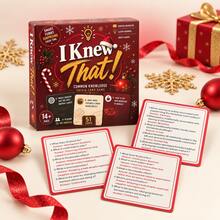 Fun Trivia Question Card Game, Knowledge Challenge Card Game, Family Gathering Interactive Board Game, Educational Quiz Game, Suitable For Game Night, Friends Gathering, Holiday Party And Gift Giving - Multicolor - View 9