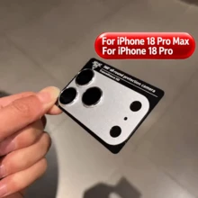 CASECOPS 1pc Camera Lens Protector Film, Compatible With IPhone 18 Pro Max/18 Pro/17 Pro Max/17 Pro, Anti-Shatter, Strong Adhesion, Suitable For Phone Case, Metal Tempered Glass Rear Camera Screen Protector, Silver - Silver - View 7
