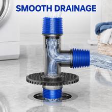 Washing Machine Drain Pipe Floor Drain Connector, Anti-Odour Anti-Overflow Dryer 3-Way Drain Cover For Bathroom - Multi-color - View 1