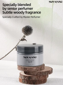 MOFAJANG 120g Colorful Styling Hair Wax, 3s Quick Styling, 72h Strong Long-Lasting, Natural Matte Texture, Gentle Formula, Non-Sticky No Residue, Easy To Use And Reshape, Lightweight Texture No Collapse All Day - GRANNY GRAY - View 5