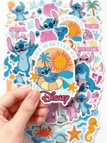 Disney Set Stiker Kartun 50 Buah, Stiker Vinyl PVC Tahan Air, Cocok untuk Aplikasi Film DIY pada Laptop, Botol Minum, Koper, dan Casing Ponsel untuk Scrapbook - MultiWarna - View 6