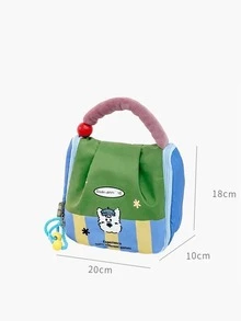 1 buah Tas Penyimpanan Popok Sekali Pakai Bergaris Gaya Baru, Tas Ibu Multifungsi Portabel Kapasitas Besar untuk Perjalanan, Tas Penyimpanan Pembalut Wanita - MultiWarna - View 4