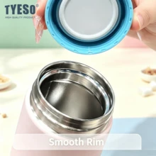 Tyeso 260ML Ultra Mini Portable 316 Stainless Steel Insulated Food Jar, Vacuum Insulated Lunch Box, Office Water Cup With Eye Sticker - Multicolor - View 7