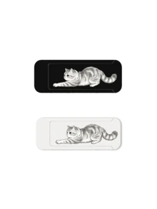 Cute Cat Large Computer Camera Cover, Laptop Privacy Protection Cover, Sliding Lens Cover Universal For Phone And Computer Lens, Lens Cloth, Phone Accessories, Camera Protection Cover, Anti-Peeping Camera Privacy Sticker, Anti-Scratch Lens Protection Film, Suitable Compatible With Iphone, Laptop, , Essential For Office Workers, Students, Remote Workers And Privacy-Conscious Users, Also Suitable For Home Office, Travel, Meetings And Daily Use. - A - View 11