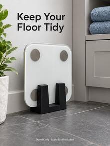 1pc Bathroom Scale Storage Rack, Freestanding Vertical Scale Stand, Space-Saving Bathroom, Bedroom And Home Gym Floor Storage Rack, Compact Scale Holder, Stand Only, Scale Not Included - Multicolor - View 2