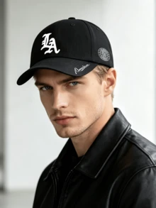 1pc/2pcs "LA" Ietter Pattern Print Unisex Street Fashion Outdoor Sports Baseball Cap And Crossbody Bag, Adjustable, Gift For Yourself Or Friends - Multicolor - View 4