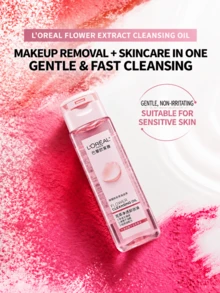 Dầu tẩy trang chiết xuất hoa L'Oreal, cỡ du lịch 50ml, 1/3 món, làm sạch sâu, dễ tẩy trang, không gây kích ứng cho da nhạy cảm, dưỡng ẩm lâu dài, phù hợp cho mọi loại da - Dầu tẩy trang-50ml - Xem 7